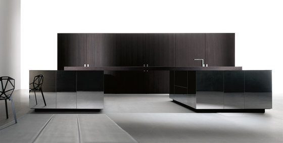 Ideco negro barna robleE 68 super mirror | Fitted kitchens | DOCA