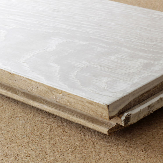 Pigmented brushed solid ash flooring | Legno | selected by Materials Council