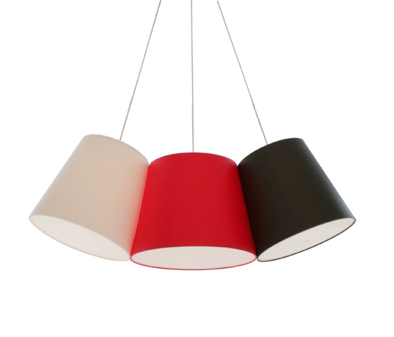 Cluster red-black-white | Lámparas de suspensión | frauMaier.com