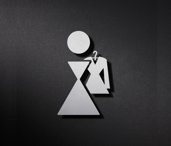 Pictogram for labeling ladies' checkroom | Symbols / Signs | PHOS Design