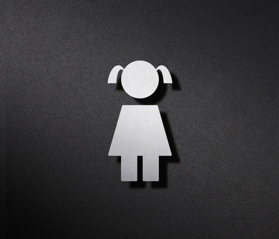 WC children pictogram girl | Symbols / Signs | PHOS Design