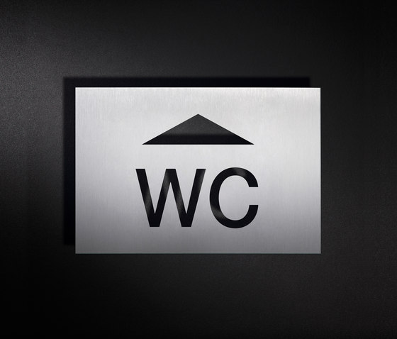 Hinweisschild Wegweiser WC | Pictogramas | PHOS Design
