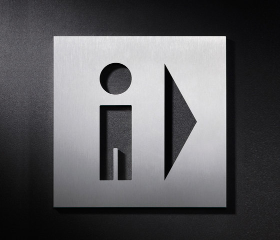 Combinaison panneau WC hommes, droite | Pictogrammes / Symboles | PHOS Design