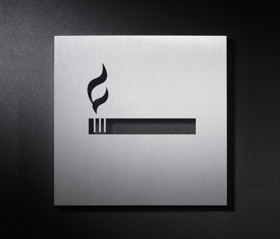 Panneau de signalisation de la zone fumeur | Pictogrammes / Symboles | PHOS Design