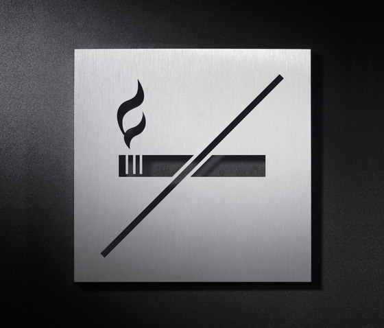 Cartello per area non fumatori | Pittogrammi / Cartelli | PHOS Design