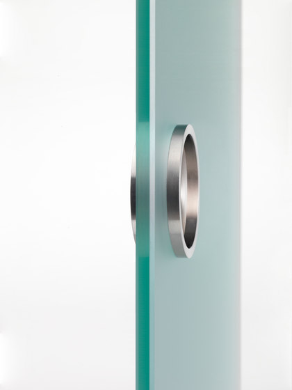 Poignée plate en forme de coquille Ø50 mm, ronde | Poignées cuvettes meuble | PHOS Design