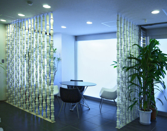 Bamboo screen in-situ | Wall partition systems | Kenzan