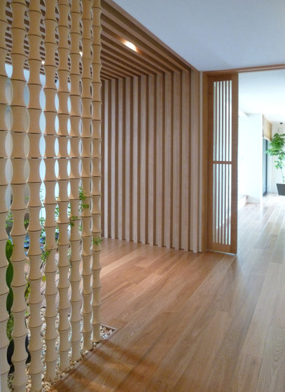 Bamboo screen in-situ | Systémes de paroi de séparation | Kenzan