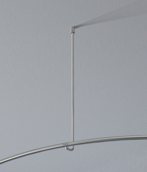 Shower curtain rail for bathtubs curved as a semicircle | Shower curtain rails | PHOS Design
