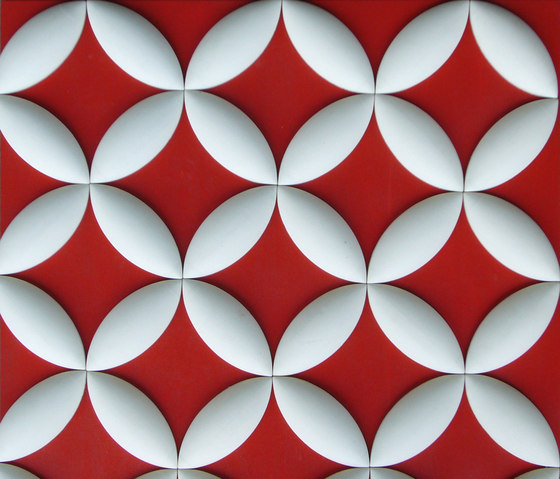 Flower circle Pattern | Ceramic tiles | Kenzan