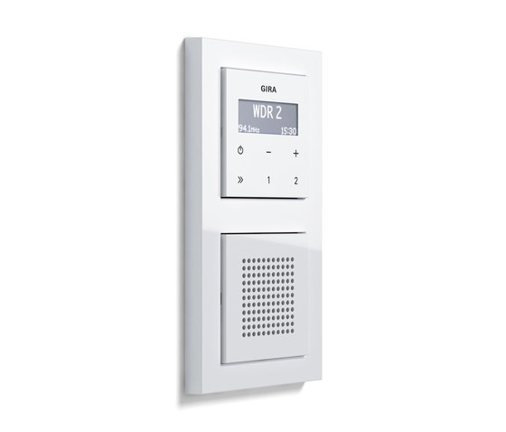 RDS flush-mounted radio | E2 | Systèmes radio | Gira