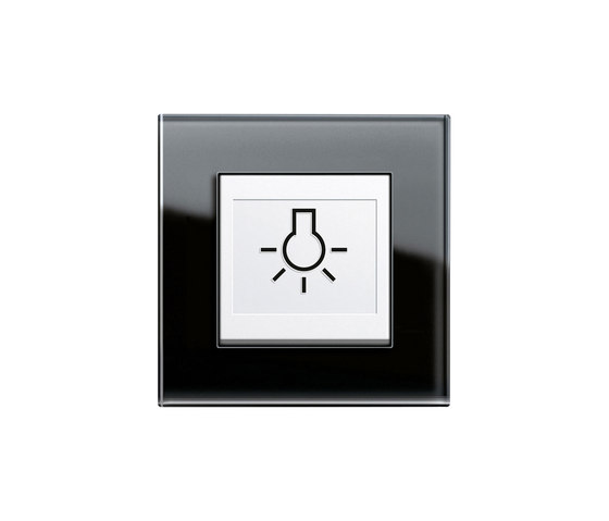 Switch with touch-activation symbol | Esprit | Interrupteurs à bouton poussoir | Gira