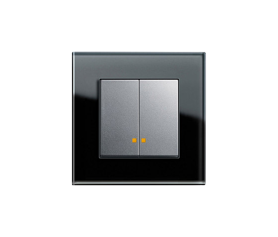 Series control switch with LED illumination element | E2 | interuttori pulsante | Gira