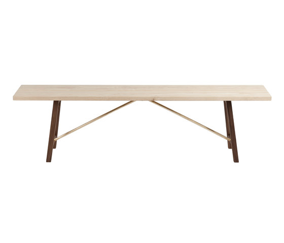 Seating Bench Two - Ash & Walnut | Panche | Another Country