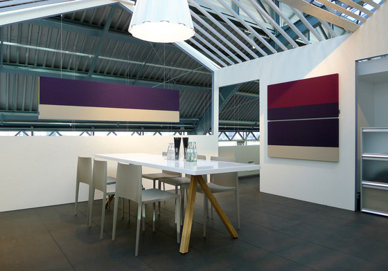 ACOUSTIC COLOR FIELDS | Pure meeting combinations | Sound absorbing wall systems | Création Baumann