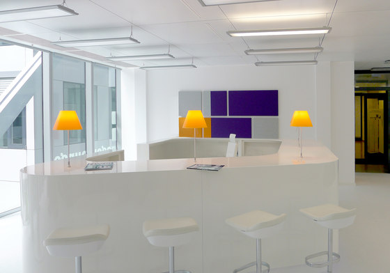 ACOUSTIC COLOR FIELDS | Straight reception combinations | Sound absorbing objects | Création Baumann