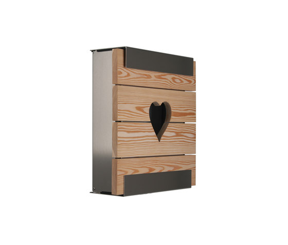 Glasnost.Wood.Heart Mailbox | Mailboxes | keilbach
