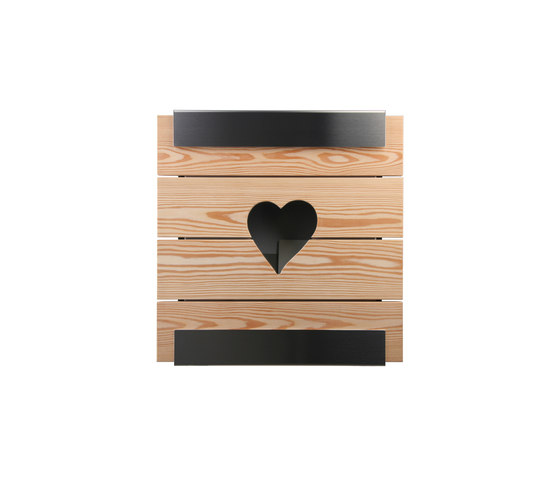 Glasnost.Wood.Heart Briefkasten | Briefkästen | keilbach