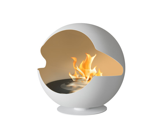 Globe stone white | Chimeneas sin humo | Vauni Fire