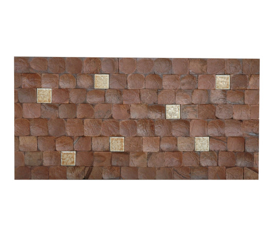 Cocomosaic tiles brown bliss with fan 115 | Coconut mosaics | Cocomosaic