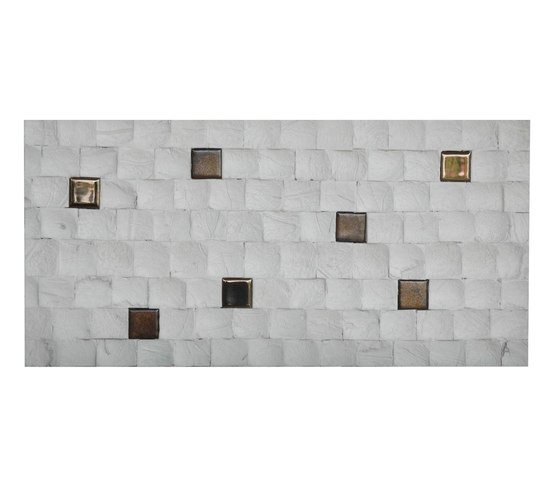 Cocomosaic tiles fancy white ceramic | Mosaïques en coco | Cocomosaic
