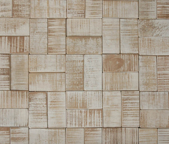 Cocomosaic envi square white patina wash | Coconut tiles | Cocomosaic