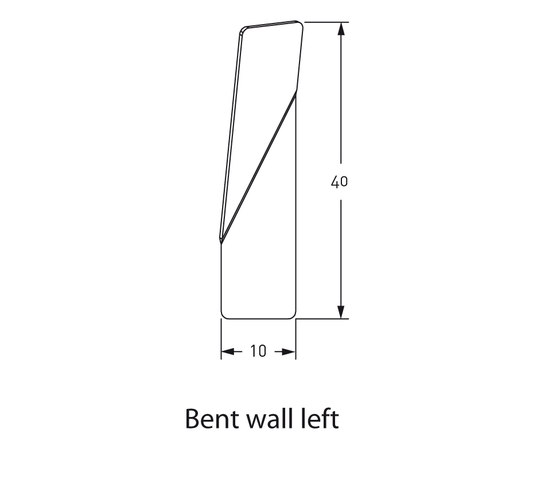 Bent Wall left | Lámparas exteriores de pared | Dexter