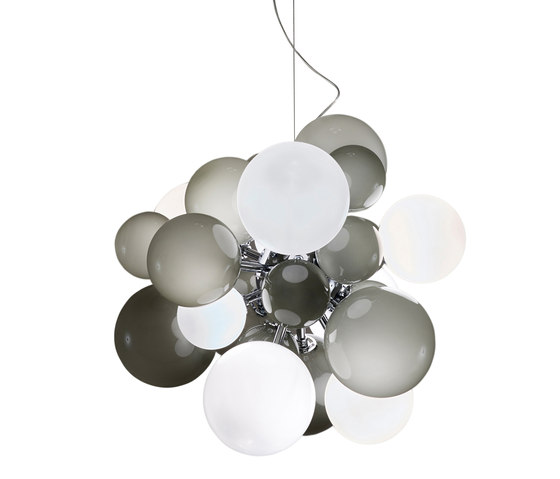 Digit Chandelier | Ceiling | soft grey | Lámparas de suspensión | Babled