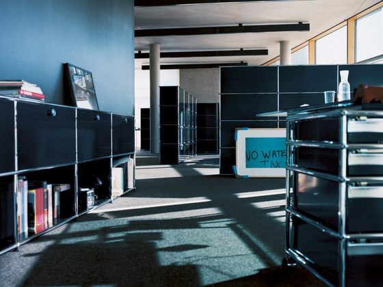 USM Haller Storage | Graphite Black | Sideboards | USM