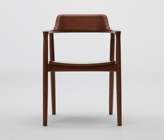 Hiroshima Arm chair High (Wooden seat) | Chaises | MARUNI