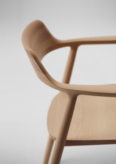 Hiroshima Arm chair High (Wooden seat) | Sillas | MARUNI