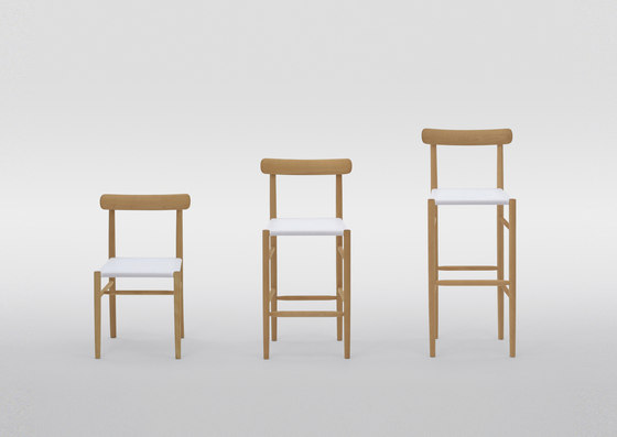 Lightwood Bar stool High (Mesh seat) | Bar stools | MARUNI