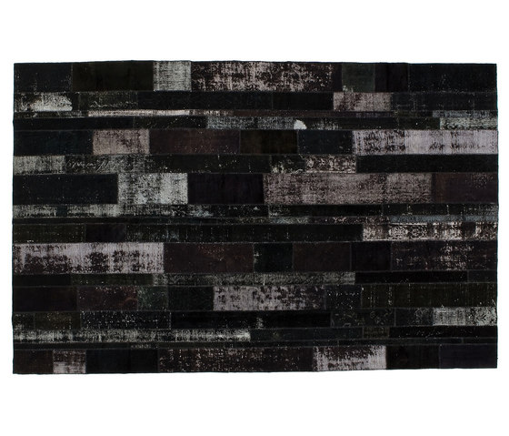 Patchwork Restyled black | Rugs | GOLRAN 1898