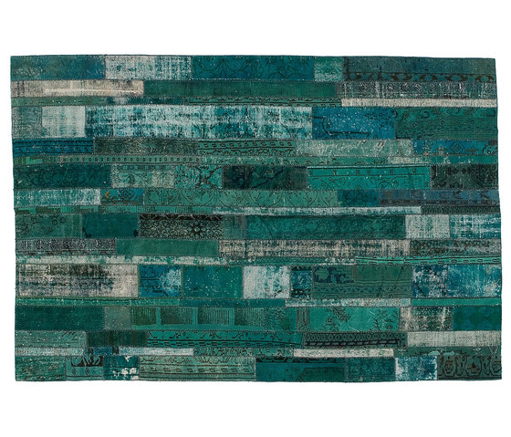 Patchwork Restyled turquoise | Tappeti / Tappeti design | GOLRAN 1898