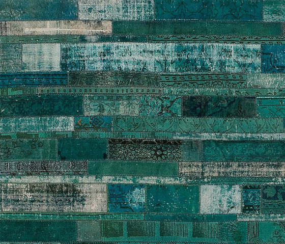 Patchwork Restyled turquoise | Tappeti / Tappeti design | GOLRAN 1898