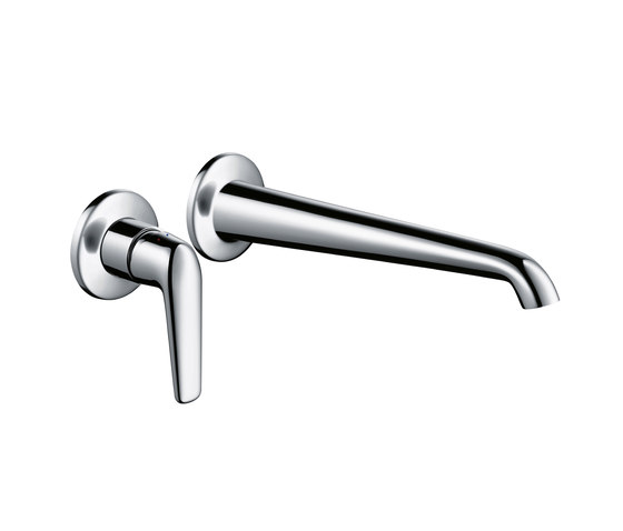 AXOR Bouroullec single lever basin mixer for concealed installation and wall mounting with spout 245 mm DN15 | Wash basin taps | AXOR