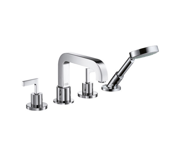 AXOR Citterio 4-Hole Tile Mounted Bath Mixer with lever handles DN15 | Bath taps | AXOR