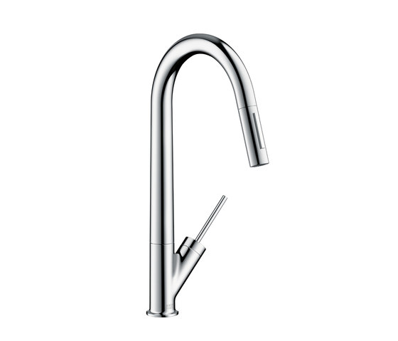 AXOR Starck Single Lever Kitchen Mixer with pull-out spray DN15 | Kitchen taps | AXOR