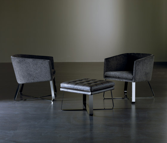 Lolyta Chair with Pouf | Fauteuils | Meridiani