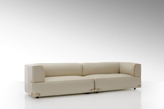 Soho Leather 2 Seater Sofa | Armchairs | Fendi Casa