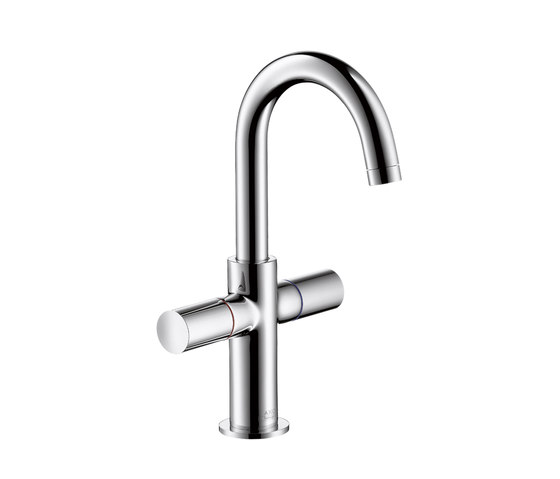 AXOR Uno 2-Handle Basin Mixer for hand basins with high swivel spout DN15 | Wash basin taps | AXOR
