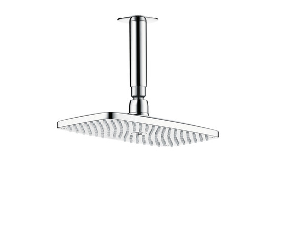 hansgrohe Raindance E 240 Air 1jet overhead shower with ceiling connector 100 mm | Shower controls | Hansgrohe