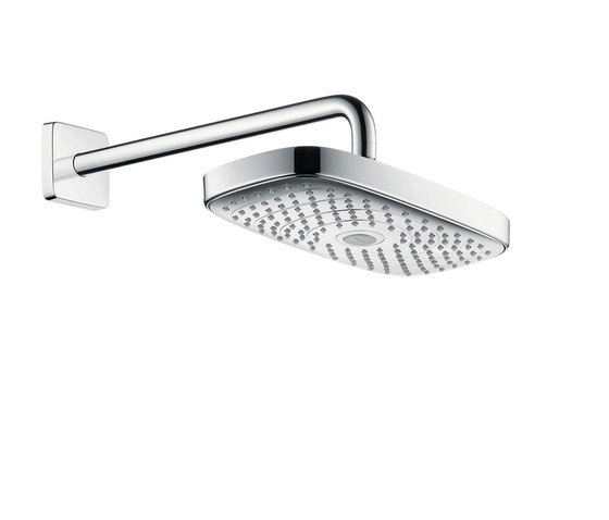 hansgrohe Raindance Select E 300 2jet overhead shower with shower arm 390 mm | Shower controls | Hansgrohe