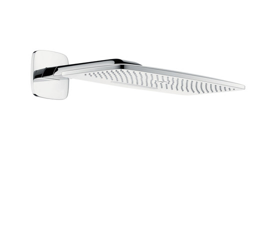 hansgrohe Raindance E 420 Air 2jet overhead shower with shower arm 385 mm | Shower controls | Hansgrohe