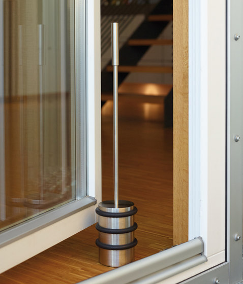 Heavy-duty and high-quality floor door stopper with handle | Door stops | PHOS Design