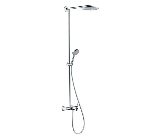 Hansgrohe Raindance Showerpipe 240 single lever mixer for bath tub with 460mm shower arm DN15 | Shower controls | Hansgrohe