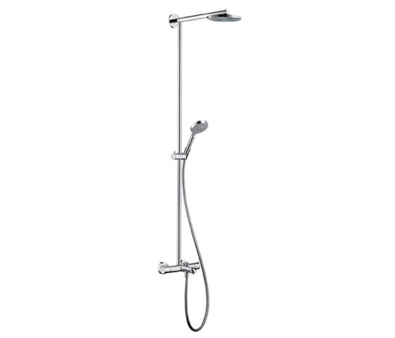 Hansgrohe Raindance Showerpipe 180 for bath tub EcoSmart with 460mm shower arm DN15 | Shower controls | Hansgrohe