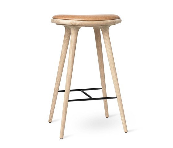 High Stool - Natural Soaped Oak - 74 cm | Bar stools | Mater