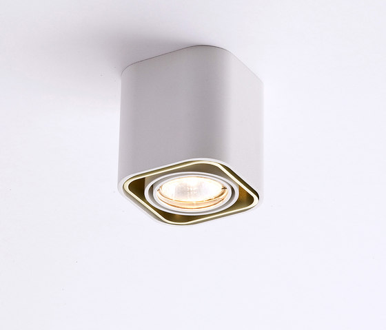 Docus Ceiling I white structured mat champagne | Lampade plafoniere | Wever & Ducré