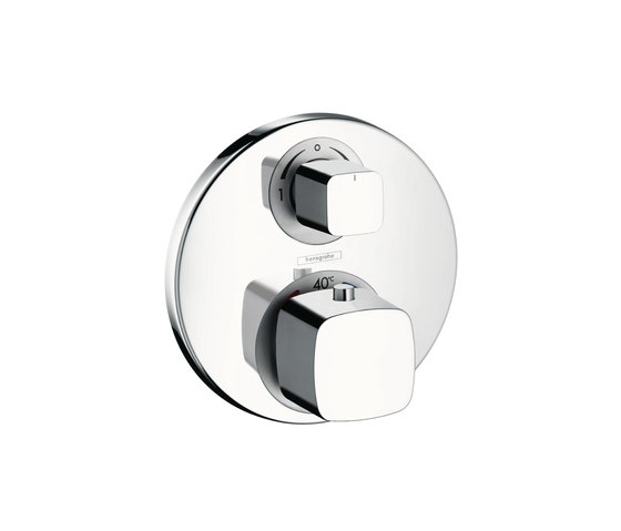 Hansgrohe Metris Ecostat E termostato con llave de paso e inversor empotrado | Grifería para duchas | Hansgrohe